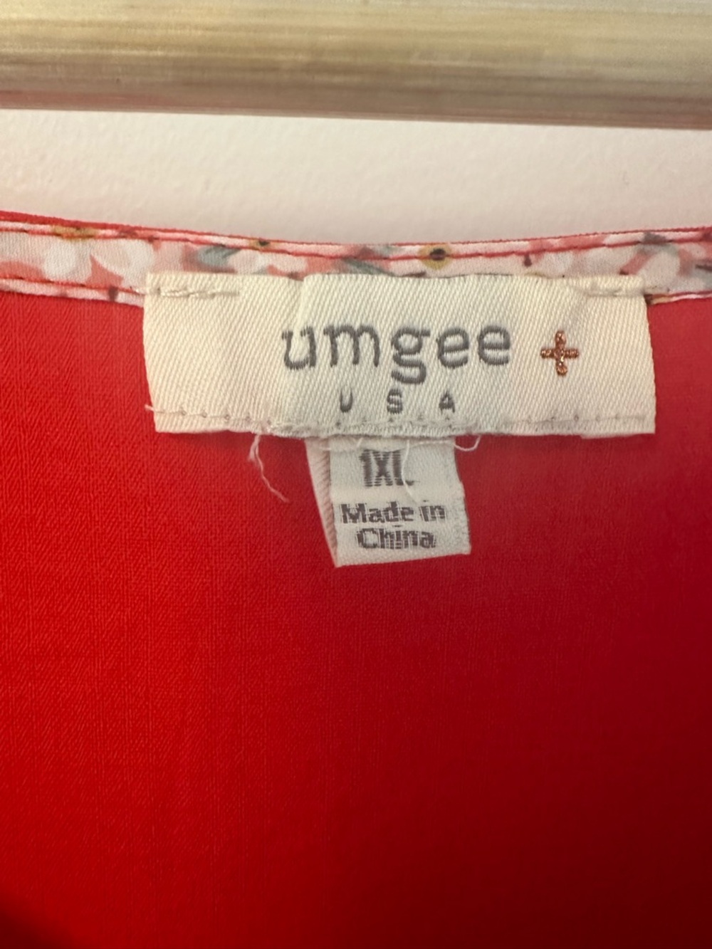 Umgee Coral-Red Ruffle Sleeve V-Neck Mini Dress - Picture 5 of 8